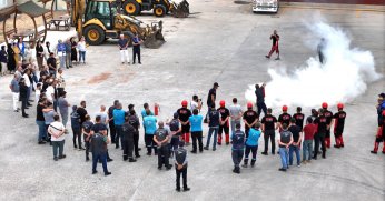 Kartepe Belediyesi'nde Gerçeğini Aratmayan Tatbikat
