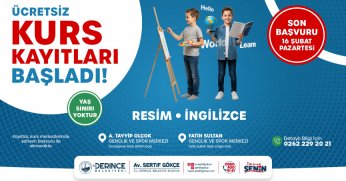 Ücretsiz Resim ve İngilizce Kursları