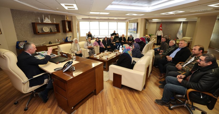Kandıralı üreten kadınlardan Başkan Büyükakın’a ziyaret