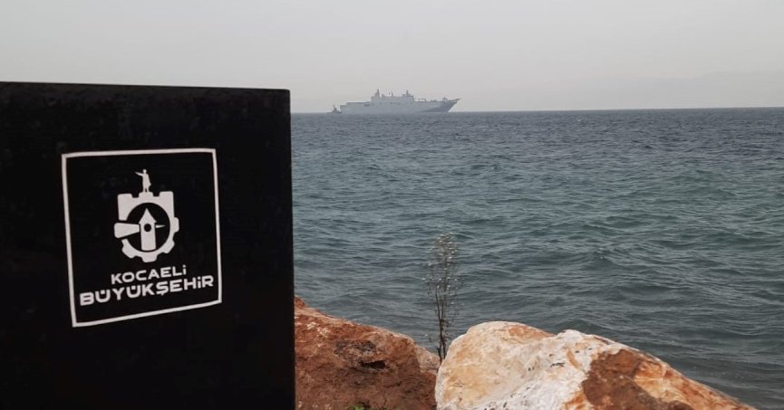 TCG Anadolu körfeze demir attı