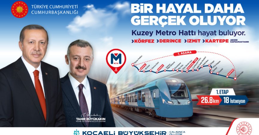 Kuzey Metro hattı 2024 yatırım programına alındı