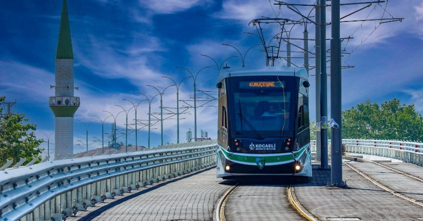 Alikahya tramvayında rayların üretimi tamamlandı