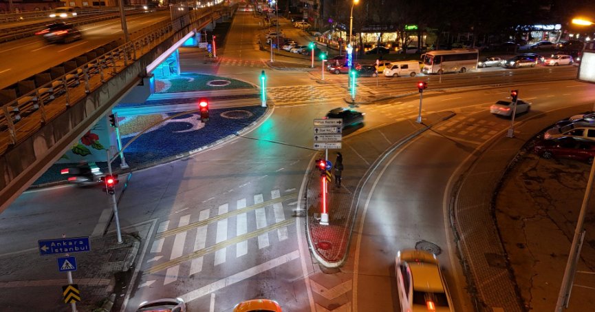 Tramvay hattı kavşaklarında sinyalize çalışması