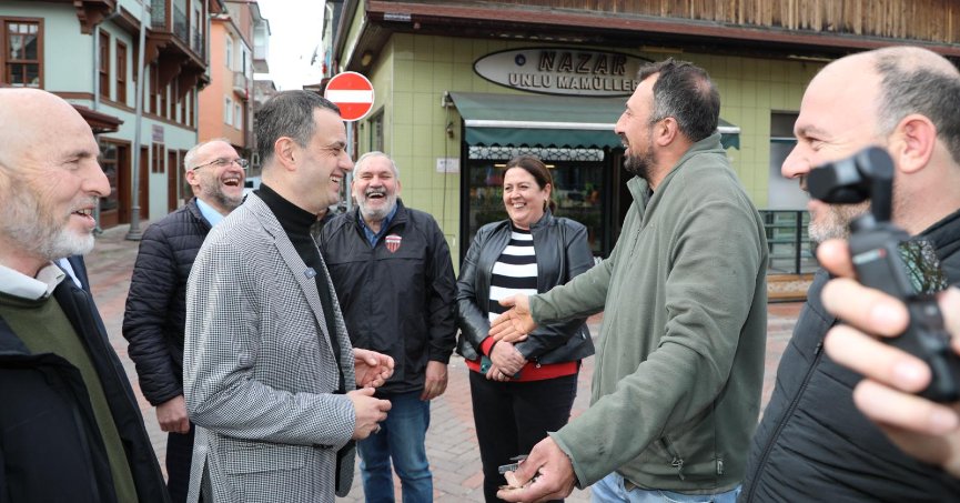 Mesut Çetinkaya Ereğli Esnafıyla Birlikte