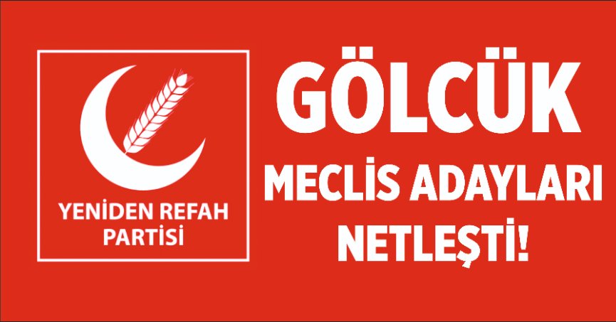 Yeniden Refah Partisi Gölcük meclis üyeleri netleşti