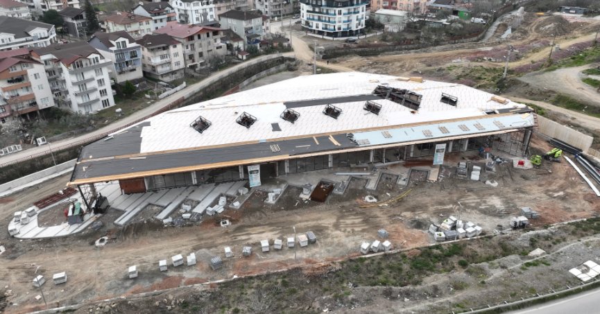 Yeni Gölcük Terminali hızla devam ediyor