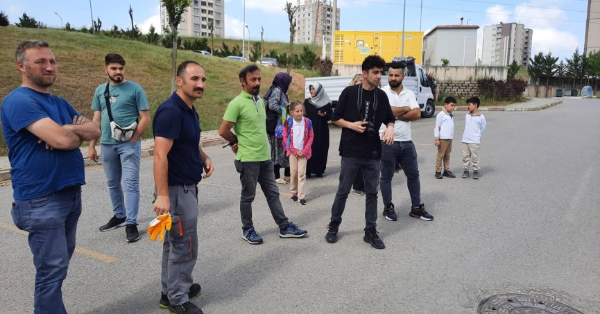 Büyükşehir İtfaiyesinden site sakinlerine eğitim