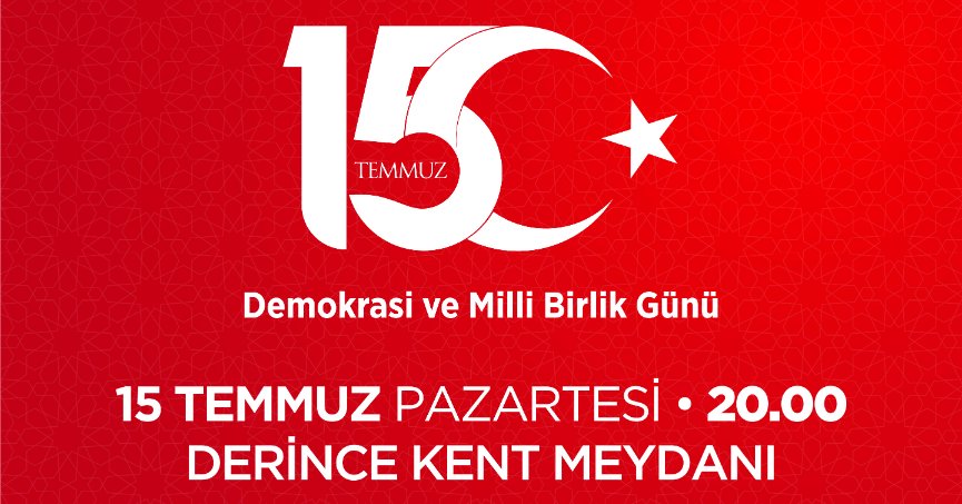 Derince’de 15 Temmuz Anma Programı