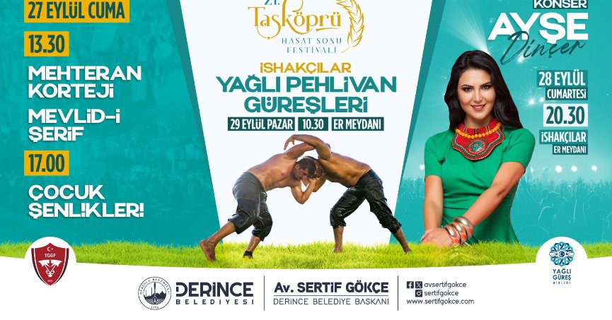 Taşköprü Hasat Sonu Festivali Başlıyor