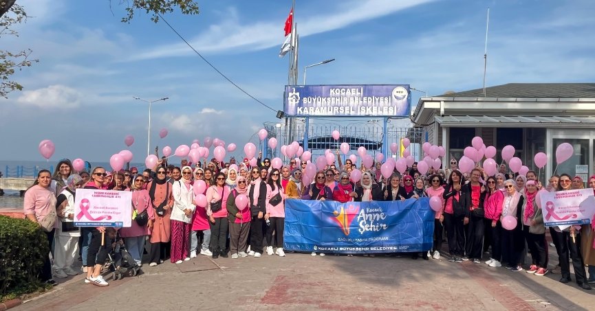 Büyükşehir’den meme kanseri farkındalık yürüyüşü