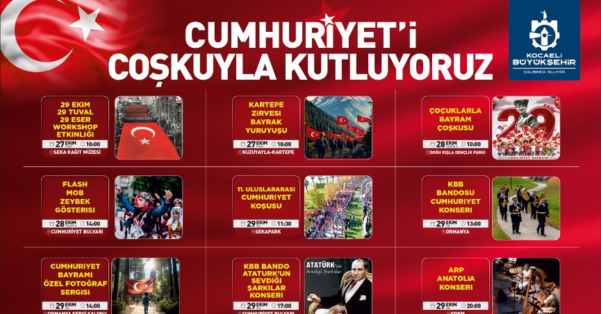 Cumhuriyet’in 101. yılı doya doya kutlanacak