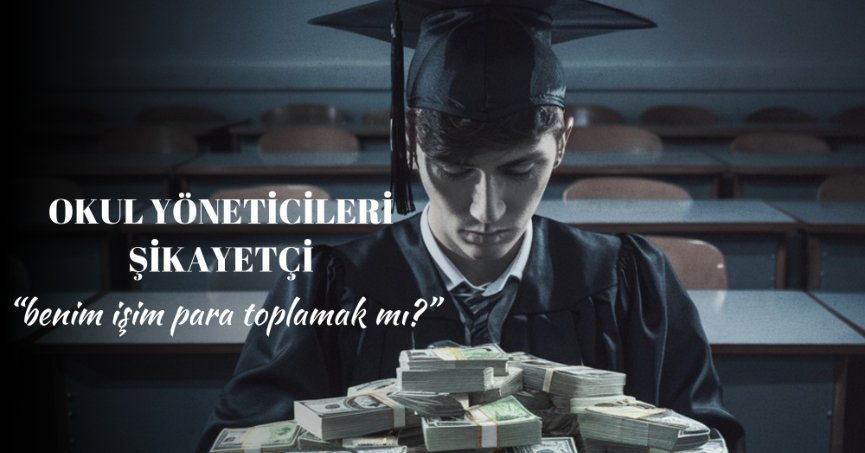 Okul yöneticileri şikâyetçi  “Benim işim para toplamak mı?”