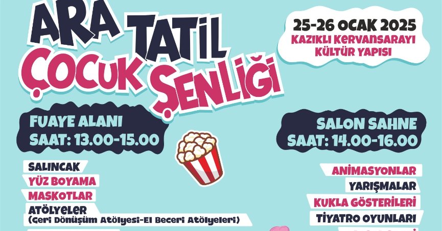 GÖLCÜKLÜ ÇOCUKLAR ARA TATİL ŞENLİĞİNDE BULUŞACAK