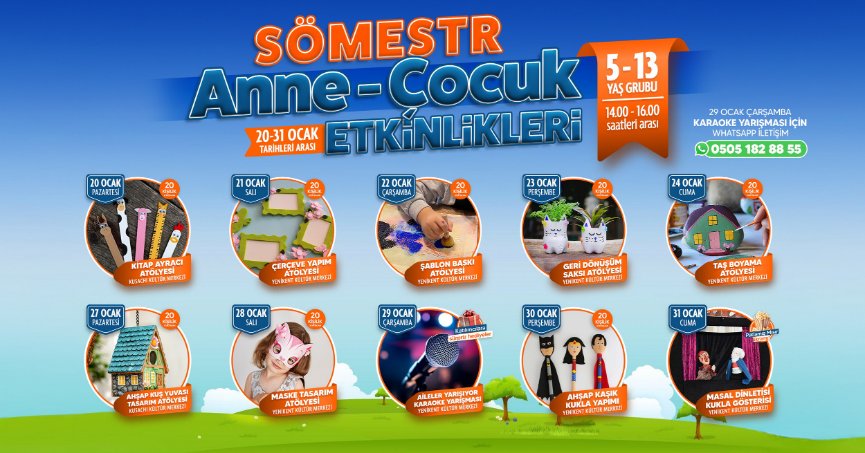 Derince’de Çocuklar İçin  Çok Özel Tatil Etkinlikleri