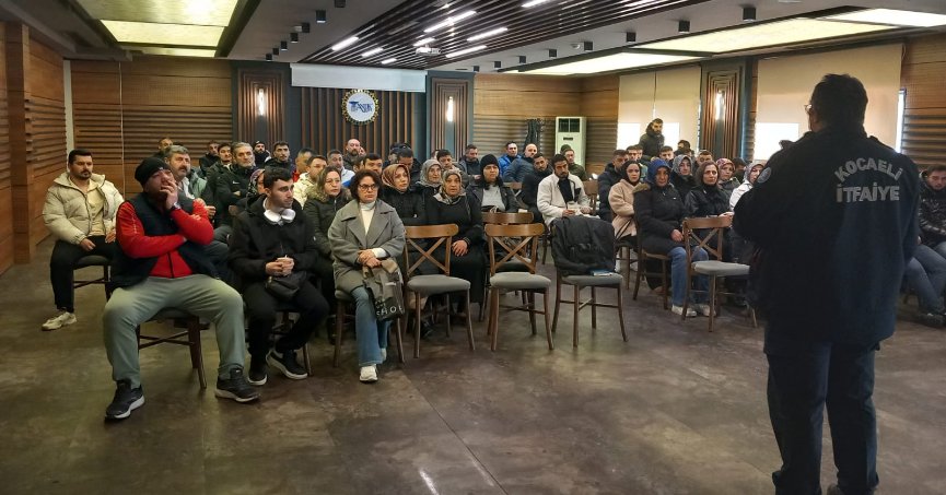 Tesis personellerine yangın eğitimi verildi