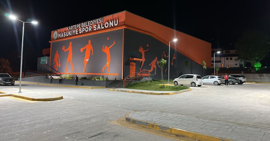 Maşukiye Spor Salonu Otoparkında Gece Kullanımı Artık Daha Güvenli