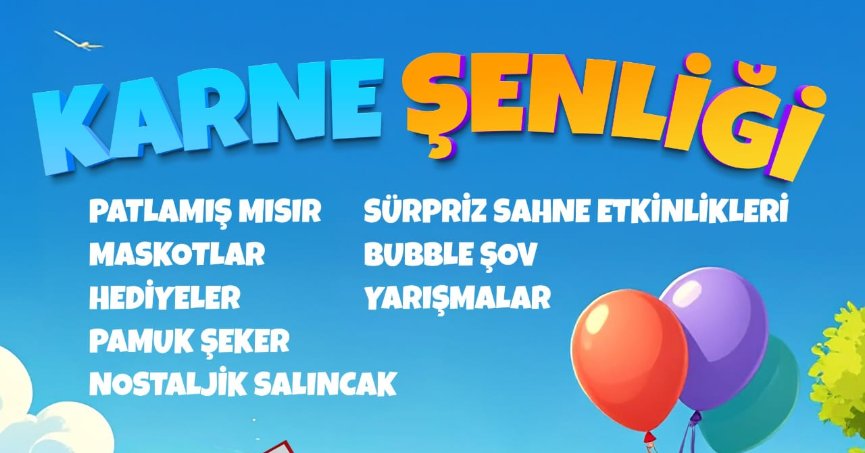 GÖLCÜK’TE KARNE ŞENLİĞİ COŞKUSU BAŞLIYOR