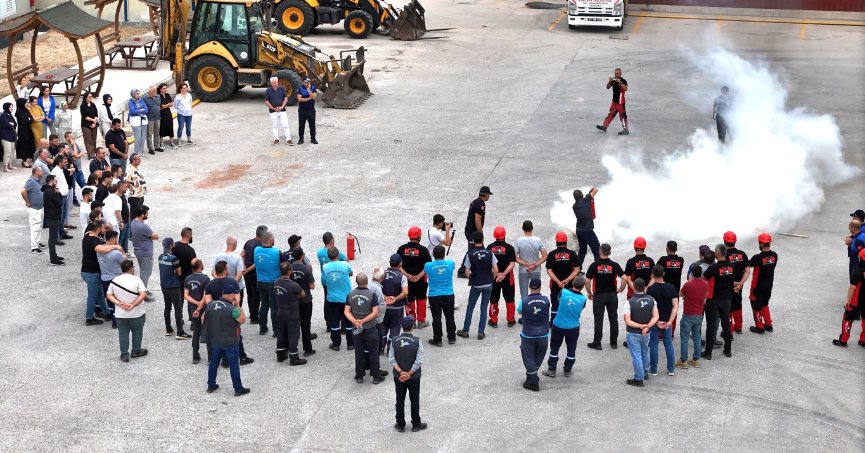 Kartepe Belediyesi'nde Gerçeğini Aratmayan Tatbikat