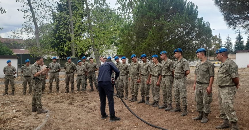 KOBİTEM’in yangın eğitimleri devam ediyor