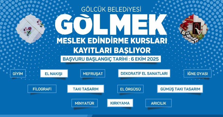 GÖLMEK KURSLARINDA YENİ DÖNEM KAYITLARI 6 EKİM’DE BAŞLIYOR