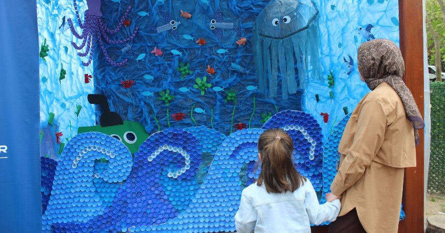 Lokomotif Çocuk Köyü’nde geri dönüşüm rüzgârı