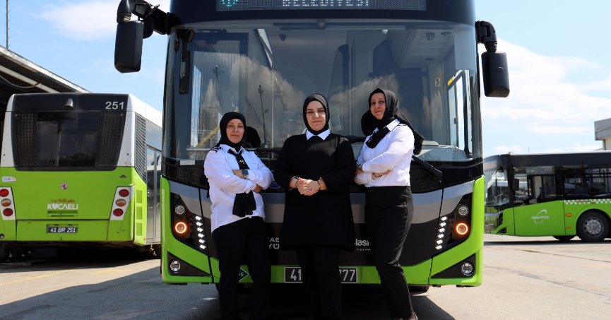 Kocaeli’de ulaşıma “anne eli” değdi
