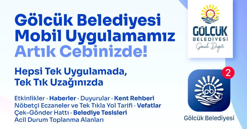 Gölcük Belediyesi Mobil Uygulaması Vatandaşların Hizmetinde