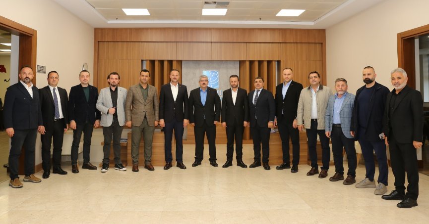 Kocaeli Müteahhitler Birliği’nden KOTO’ya tam kadro ziyaret