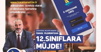Karamürsel Belediye Başkanı İsmail Yıldırım’dan 12. Sınıflara Müjde!