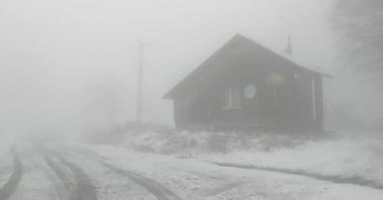 Kartepe'de kar kalınlığı 15 santimetre