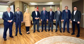 Milletvekillerinden, Başkan  Büyükakın’a hayırlı olsun ziyareti