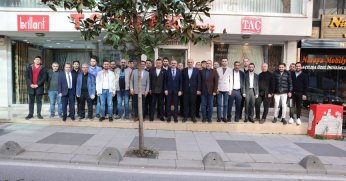 Bünyamin Çiftçi, esnaflarla bir araya geldi