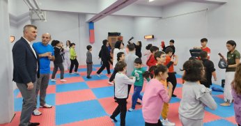 DÜZAĞAÇ KÜLTÜR MERKEZİ’NDE TAEKWONDO DERSLERİ BAŞLADI
