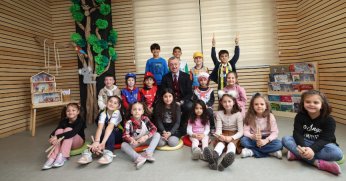 Başkan çocukların Ramazan şenliğine katıldı