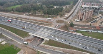 Stadyum bağlantı yolunda tamamlanan kısımlar trafiğe açıldı