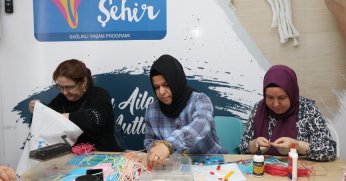 Anne Şehir’de atık malzemeler sanat eserine dönüşüyor