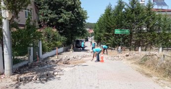 Turizm bölgelerinde parke yollar yenilendi
