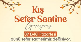 Toplu taşımada kış tarifesi başlıyor