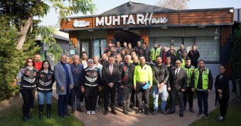 Motosiklet sürücüleriyle toplantı ve anket çalışması