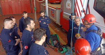 İtfaiye erleri kendilerini geliştiriyor