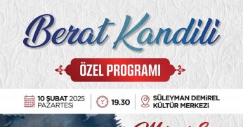 Büyükşehir’den ‘Berat Kandili’ özel programı