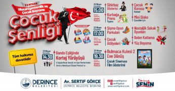 23 Nisan Coşkusu  Derince’de Yaşanacak