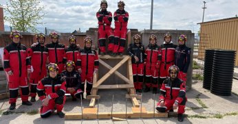 Büyükşehir İtfaiyesi’nden tahkimat ve iple erişim eğitimi