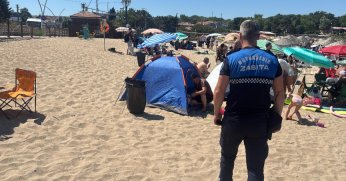 Kandıra sahillerinde çadır denetimi