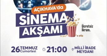 Açık havada sinema keyfi başlıyor