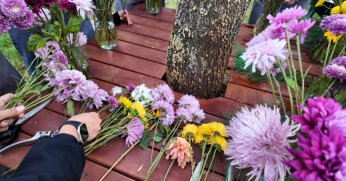 Renklerin en zarif hali buketlerde buluştu