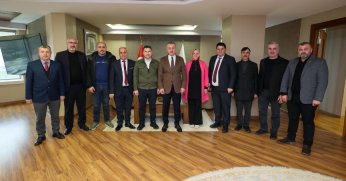 Başkan Büyükakın’a ziyaretçi akını