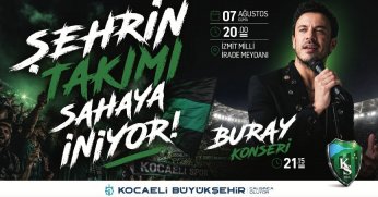 Kentin gururu Kocaelispor meydana iniyor